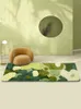 Teppich 3D-Stereo-Moos-Teppich für Wohnzimmer, grünes Schlafzimmer, Nachttisch-Bodenmatte, rutschfest, moderne, zottelige Teppiche, Heimdekoration 230828