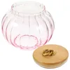 Storage Bottles Glass Jar Can Clear Honey Snack Containers Food Rack Candy Bamboo Lid Canister Sealed