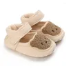 Primeiros caminhantes nascidos sapatos de bebê menino menina outono inverno algodão quente sola macia prewalker 0-18 meses criança