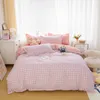 Conjuntos de cama Solstice Home Têxtil Floresta Deer Tropic Duveta Capa Fronha Cama Criança Adolescente Menina Colorida Conjunto 34 PçsSets 230828