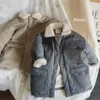 Down Coat Girls Baby's Child Ceket 2023 Sağlam sıcak artı kadife kalınlaştırıcı kış sonbahar pamuk dış giyim fermuar çocuk