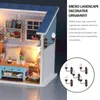 Wandlamp Poppenhuis Licht Micro-landschap Decoraties Miniatuur LED-scène Accessoires Simulatie Klein tuinmeubilair