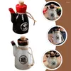 Dinnerware Sets 2 Pcs Ceramic Soy Sauce Bottle Mini Condiment Bottles Seasoning Pot Commercial Home Spice Vinegar Container Dispenser