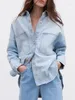 Vestes pour femmes vêtements d'été Style Hong Kong poches polyvalentes grande taille veste chemise en jean