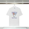T-shirt da uomo di alta qualità firmate Casablanc T-shirt con stampa di lettere girocollo manica corta nero bianco moda uomo donna magliette oversize