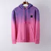 Top quality brand men's designers hoodies Cotton Fashion Casual Gradient topstoney Unisex style hoodies