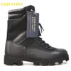 Buty CQBFURY Black Mens Tactical Skórzane letnie wodoodporne buty wojskowe Walka oddychająca but armii z zamkiem 3846 230829