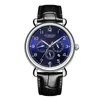 Relojes de pulsera Reloj automático de lujo para hombre, mecánico de negocios, 42mm, relojes clásicos de fase lunar, relojes impermeables de moda OUSHIDU