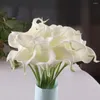Decorative Flowers 10 Pcs/lot Real Touch Lily Calla Artificial Flower Bouquets Home Wedding Bridal Decor & Wreaths 7 Colors