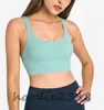 2023 LU-010 YOGA SPORTS BRA CROSS BACKセクシーな女性下着ショックプルーフランニングフィットネスLUブラジャートレーニングジム服女性