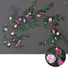 Decorative Flowers 180cm 54 Artificial Flower High-Quality Realistic Rose Vine Wedding Home Decor Decorazioni Casa Salotto House Decoration