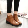 Solid Platform Female Ankle Autumn Color Waterproof Women Boots Pu Belt Buckle Women's Shoes Plus Size 43 T230829 429 'S