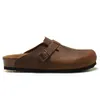 Designer Sandálias Birks Boston Clog Arizona Gizeh Homens Mulheres Verão Outono Inverno Chinelos Couro Senti Sliders Ao Ar Livre Indoor Buckle Strap Estilo Casual