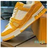 Designer Sneaker Virgil Trainer Casual Calfskin Leather Abloh White Green Red Blue Letter Overlays Platform Fashion Luxury Low Sneakers