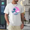 Men's Polos Vaporwave Great Wave Off Kanagawa Aesthetic Retro Sunset T-Shirt Animal Print Shirt For Boys Sports Fan T-shirts Men T Shirts