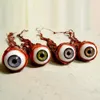 Objetos decorativos estatuetas Halloween Horror Prop Realista Tamanho Real Látex Rasgado Globo Ocular Luz Azul Assustador Decorar Bloods Eye Cosplay Prop 230828