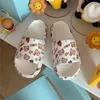 Tofflor Joywill Women's Home Eva Soft Sole Flat Shoes Cartoon Bear Björn Söt för kvinnor inomhus hus damer flip flops 2023