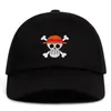 Casquettes de baseball Drapeau Pirate Papa Chapeau Japonais Anime 100% Coton broderie Casquette de baseball Unisexe Mode casquettes de loisirs en plein air 230828