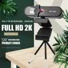 4K Full HD Mini Webcam med MIC Automatisk Focus 2K Online Web Camera för dator PC Laptops Portable Live Video Streaming 60fps HKD230825 HKD230828 HKD230828