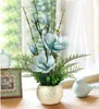 Vases Modern Magnolia FlowerArtificial Flower Home Furnishing Decoration Flowerpot Livingroom Desktop Arrangement Ornament Art 230829