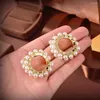 Hoop Earrings 2023 Personality Pearl Decoration Circle Niche Design Art Light Luxury Temperament Large For Womens