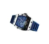 Orologio di lusso quartz uurwerk horloge voor heren eenvoudig cool vrijetijdssport skelet polshorloge groen geel rood zwarte band designer horloge meerkleurig dh011 C23