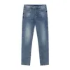 Jeans da uomo moda 2023 Luis Pantaloni decorativi ricamati da uomo e da donna Lettera Logo Zipper Jeans vuttonity 03-015