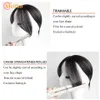 Wig Caps MEIFAN Synthetic False Bangs Clip-In Bangs Extension Natural Neat Fake Fringe Topper Hairpiece Invisible Clourse Hairpieces 230828