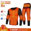 Outros artigos esportivos quente aquecido roupa interior inverno homens jaqueta térmica calças de algodão esqui outono conjunto l230828
