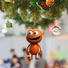 Pumpkin Acrylic Pendants Thanksgiving Halloween Christmas Tree Hanging Pendant Fall Autumn Home Ornaments 829