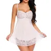 Casual Dresses Women's Sexy Lingerie See-through Lace Pajamas Bare Chest Erotic Bottom