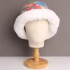 Szerokie brzegowe czapki czapki czapki zima sztuczne futro puszysta kubełko kapelusz kobiety winietowanie kolor grube ciepłe panamie panie na świeżym powietrzu Cap rybak 230828