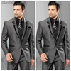 Custom Made Blue Terno Groom Tuxedos Groomsmen Come Homme Mens Wedding Suit Slim Fit Men Suit ( Jacket+Pants+vest+tie) Q230828