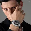 Montres-bracelets Ronmar Montre entièrement automatique pour hommes Montre-bracelet mécanique de luxe Montres d'affaires en cristal saphir pour homme étanche classique