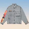 Vestes Femmes Van Gogh Broderie Hommes Denim Veste Hip Hop Harajuku Gengar Humain Fabriqué Kapital Manteau Surdimensionné Varsity Veste Chaquetas 230829