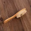 Party Favor Brosses à cheveux Soins Outils de coiffage Airbag en bois Mas Carbonisé en bois massif Coussin en bambou Brosse antistatique Peigne SN4212