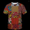 Magliette da uomo Magliette africane Costumi popolari Stile etnico Stampa 3D Uomo Donna Moda Camicia a maniche corte oversize Bambini Magliette Top Abbigliamento