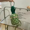Evening Bags Fun Pineapple Shaped Shoulder Bag For Women Designer Purses Handbags Ladies Party Clutch Wedding Crossbody