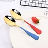 24Pcs Red Gold Cutlery Set Tableware Set Dinnerware Knife Fork Spoon Silverware Stainless Steel Flatware Kitchen Restaurant Set Q230829