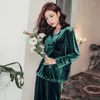 Женская одежда для сна Qweek Plus Size Pijama Velvet Pajama Женская женщина 2 штуки Зимняя пижама Loungewear 3xl 4xl 5xl