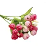 Decorative Flowers Simulate Mini Rose Fake Wedding Stage Props 15