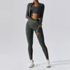 LL roupa feminina de ioga de três peças ternos colete + calças + jaquetas exercícios justos roupas de fitness corrida treino elástico roupas esportivas calças de cintura alta tops