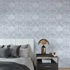 Bakgrundsbilder lyxiga moderna diamantgitter väggmålning grå vägg papper hem dekor geometrisk nät tapet för vardagsrum enkelt mode
