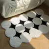 Carpet Nordic Black White Plush Thicken Flocking for Living Room Soft Fluffy Bedside Mat Non Slip Area Rug Ins Style Floor Mats 230828