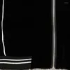 Мужские куртки высококачественная европейская разделительная линия на молнии бейсбольная куртка мужская пальто осень -ретро -стрит -пара бомбардировщик мужчина черный