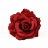 Couronnes de fleurs décoratives 30 pièces/9 cm têtes de fleurs en soie artificielle pour la décoration de mariage rose rouge bricolage couronne Scrapbooking artisanat fausse tête de fleur 230828