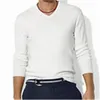 Maglioni da uomo Autunno a maniche lunghe da uomo con scollo a V Piccolo cavallo in cotone TOP Jersey Maglione Pullover lavorato a maglia 230828