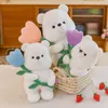 Новая плюшевая кукла Tulip Bear Plush на День святого Валентина, подарки для подруг, творческое украшение оптом