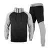 Tracksuits masculinos de alta qualidade menswear rua sportswear jovens moda retro cor correspondência fitness treinamento wear casual chique