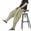 Pantalons pour hommes Arrivée style japonais Baggy Bloomers Coton et lin Harem Pantalon Hommes Solide Cheville Pantalon à bandes Mâle M66 230828